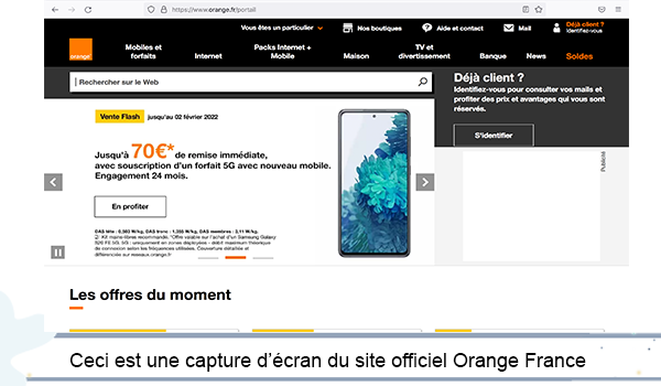 Site web Orange France