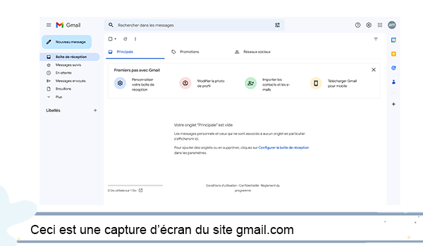 Gmail boite de réception