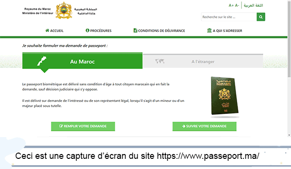 Comment obtenir mon passeport marocain ?
