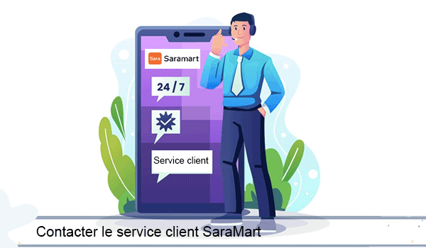 Les canaux de communication du service client SaraMart