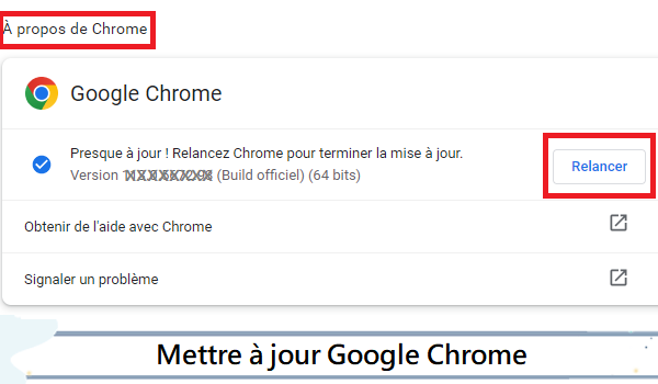 Comment mettre à jour Google Chrome ?
