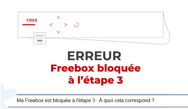 Ma Freebox est bloquée à l'étape 3 : À quoi cela correspond ?