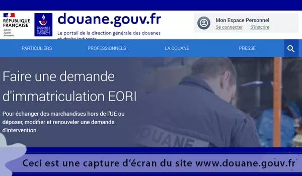 Mon espace personnel douane.gouv.fr