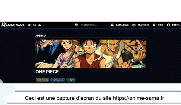 https://anime-sama.fr est un site pour regarder One Piece gratuitement