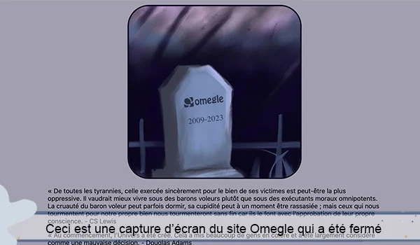 Omegle, le site polémique de rencontres par webcam, ferme définitivement 