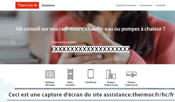 thermor.fr : Joindre le SAV et l'assistance via la plateforme en ligne