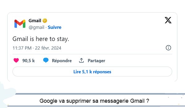 Google va supprimer Gmail ? Fake news