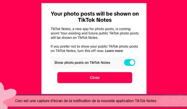 TikTok Notes : quelle est cette nouvelle application concurrente d’Instagram ? 