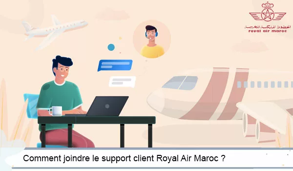 Envoyer un email au support client Royal Air Maroc
